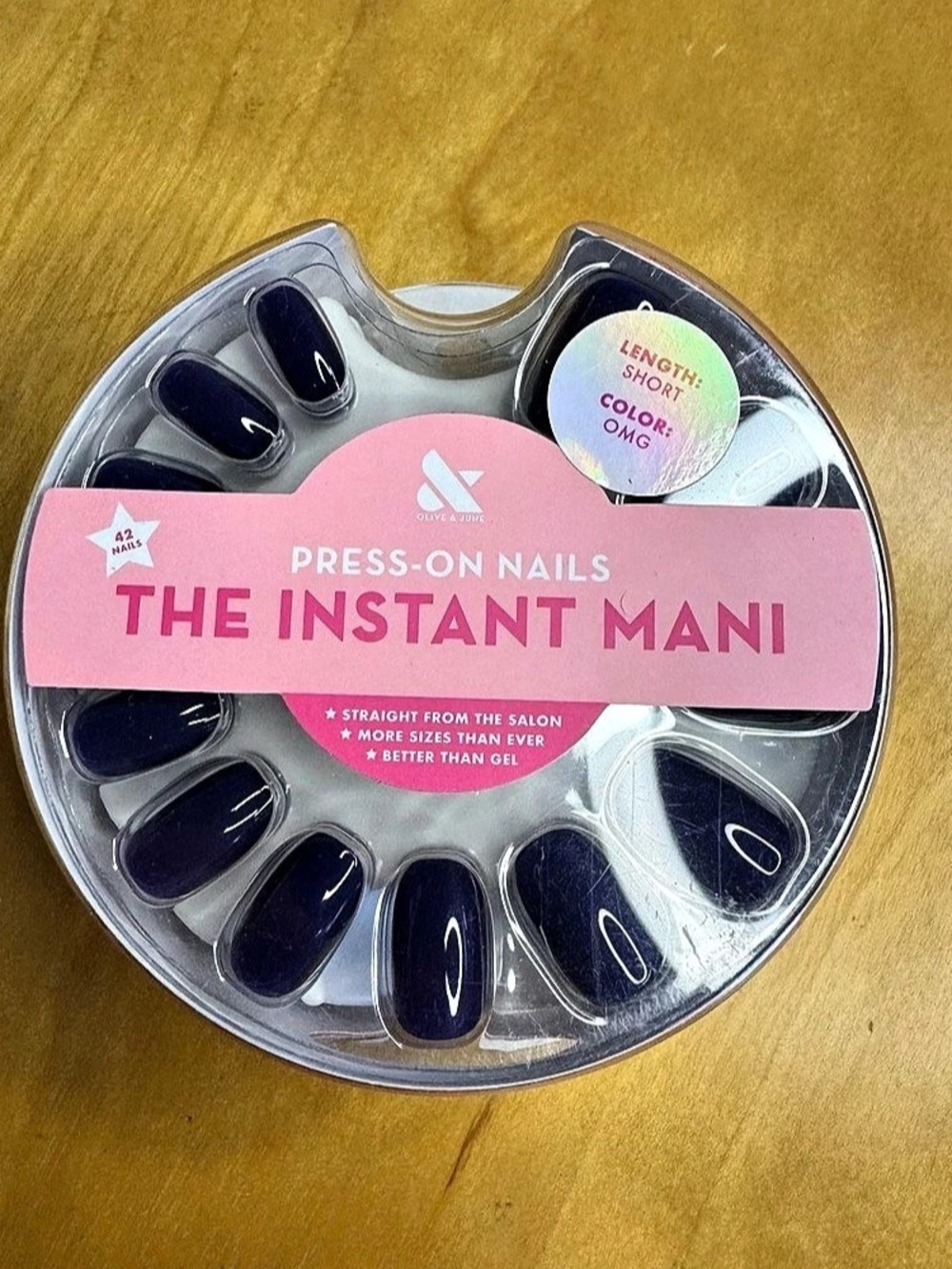 Olive & June The Instant Mani Press-On Nails - OMG Press-On Nails Blue NWT